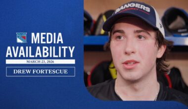 Pregame: Fortescue | New York Rangers