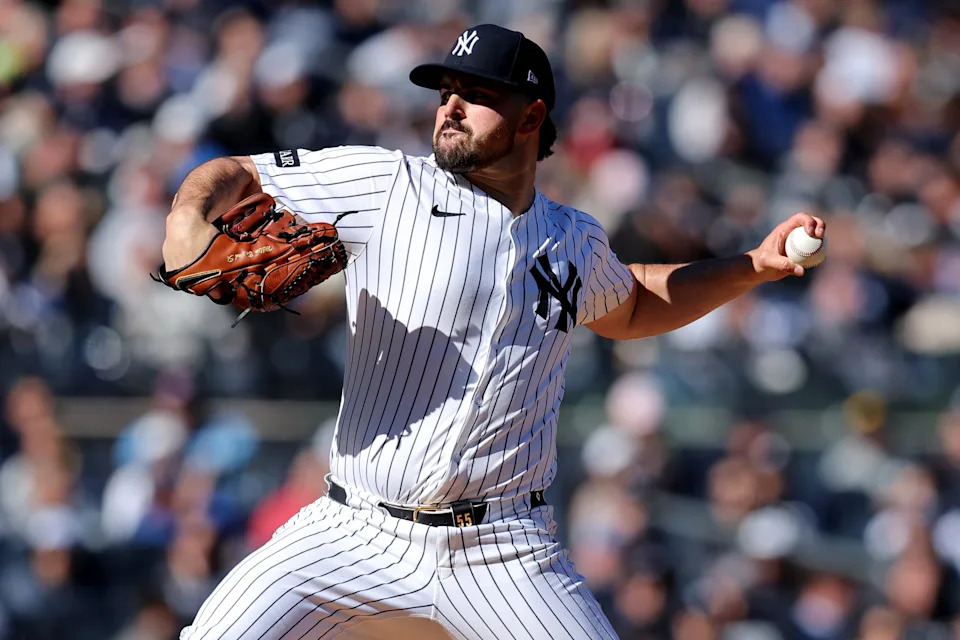 New York Yankees starting pitcher Carlos Rodon.