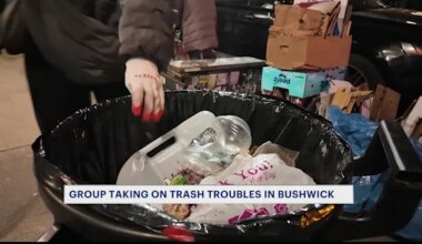 News 12 | Brooklyn | Bushwick Trash Club collects over 1,000 pounds of trash in the neighborhood