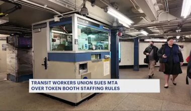 News 12 | Brooklyn | TWU Local 100 sues MTA over station booth staffing changes