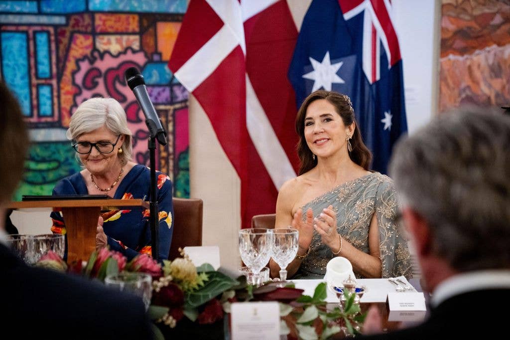 Queen Mary smiling with hair down