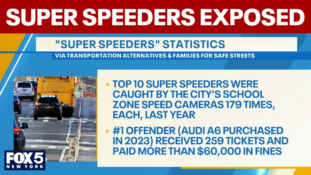 Report shows exposes top10 'super speeders' in NYC
