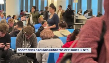 News 12 | Brooklyn | Dense fog causes hundreds of flight delays and cancellations across NYC airports