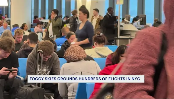 News 12 | Brooklyn | Dense fog causes hundreds of flight delays and cancellations across NYC airports