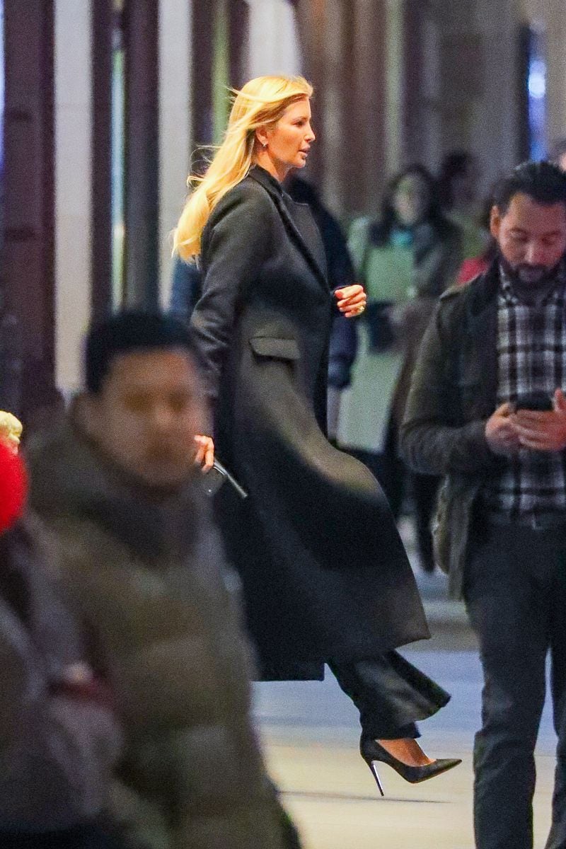 Ivanka Trump was spotted heading out in New York City to visit Nicky Hilton and her husband James Rothschild. 