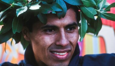 German Silva in 1994 after his New York City Marathon win