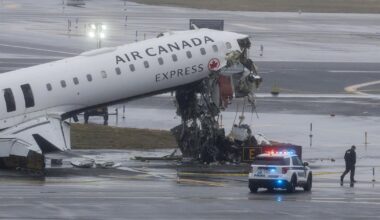 LaGuardia Airport runway crash investigators arriving on scene in NYC