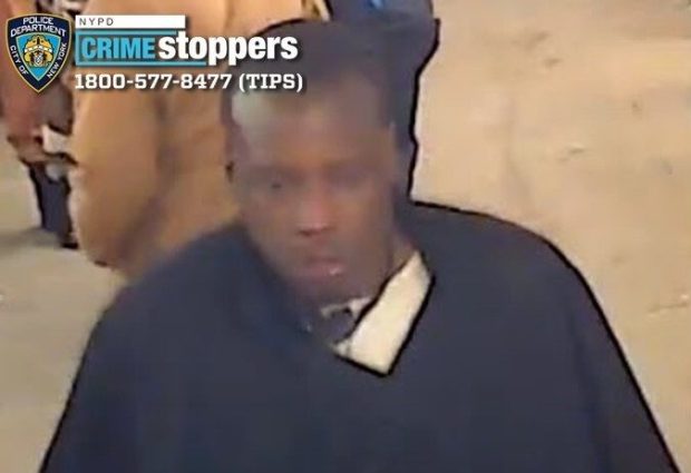 Manuel Hernandez was allegedly pushed onto the tracks at a Manhattan subway station by a panhandler (pictured) who became enraged after the victim refused to give him money. (NYPD)