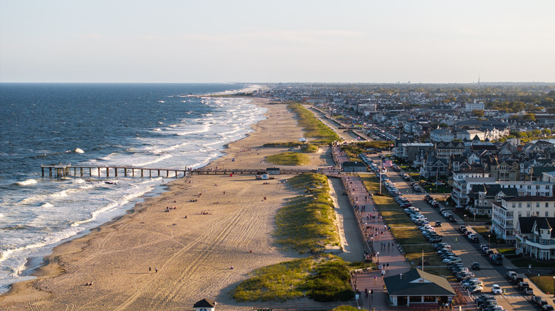 Aerial view of Ocean Grove in New Jersey