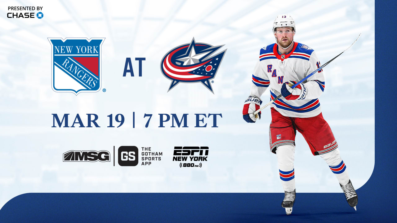 Rangers at Blue Jackets: Pregame Notes