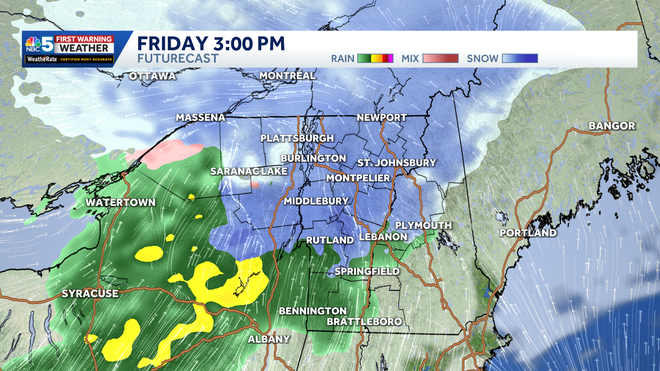 Friday FutureCast at 3 PM Friday.