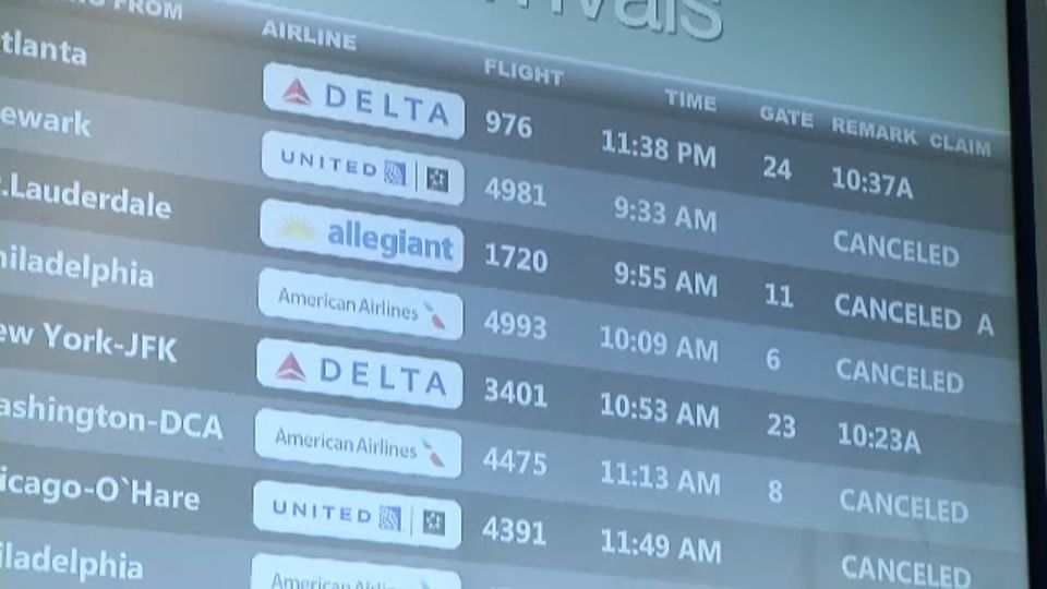 hancock airport arrivals board