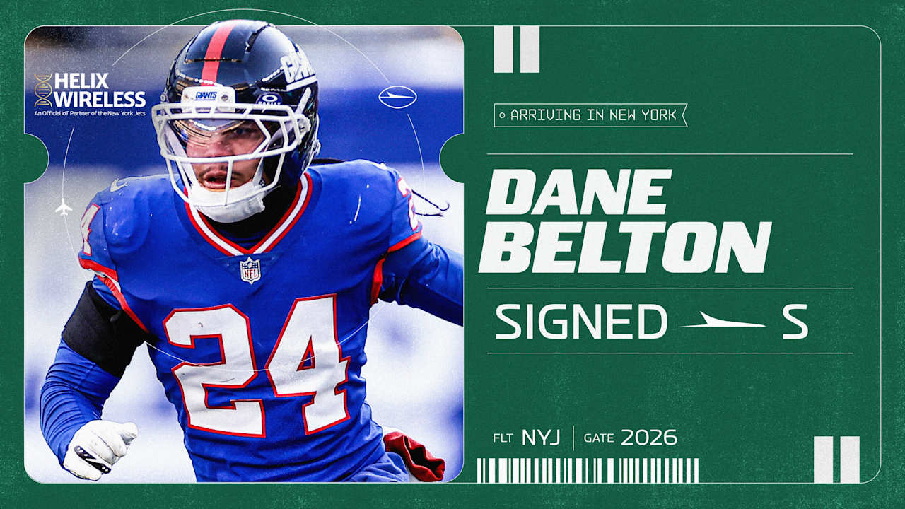 Jets Sign Safety Dane Belton