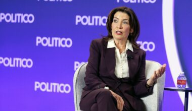 It comes after the Democratic-led state legislature revealed it's in favor of raising personal income taxes for those making $5 million or more, the corporate tax rate on big business and a slew of other revenue raisers. (Mike Groll/Office of Governor Kathy Hochul)