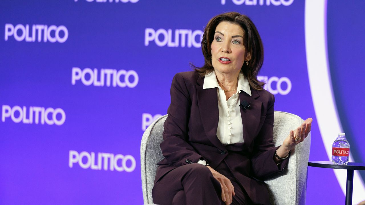 It comes after the Democratic-led state legislature revealed it's in favor of raising personal income taxes for those making $5 million or more, the corporate tax rate on big business and a slew of other revenue raisers. (Mike Groll/Office of Governor Kathy Hochul)