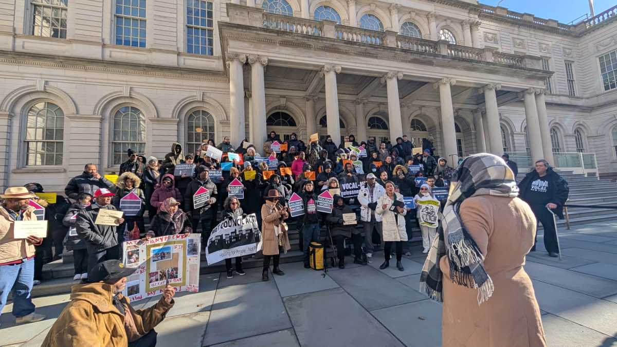 Dozens rally at City Hall, feeling ‘betrayed’ after mayor backtracks on housing campaign promise