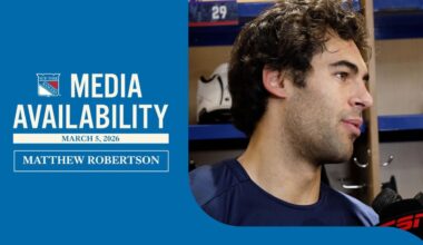 Pregame: Robertson | New York Rangers
