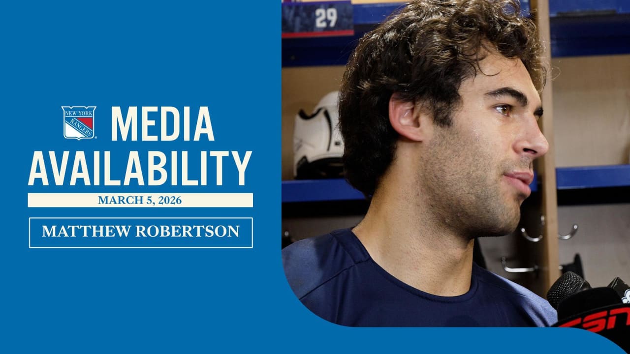 Pregame: Robertson | New York Rangers