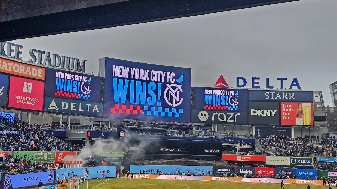 NYC FC win 2026 season opener against Orlando City, Bad Bunny tifo