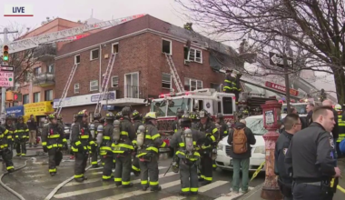 4 dead in Queens fire as building collapse traps firefighters