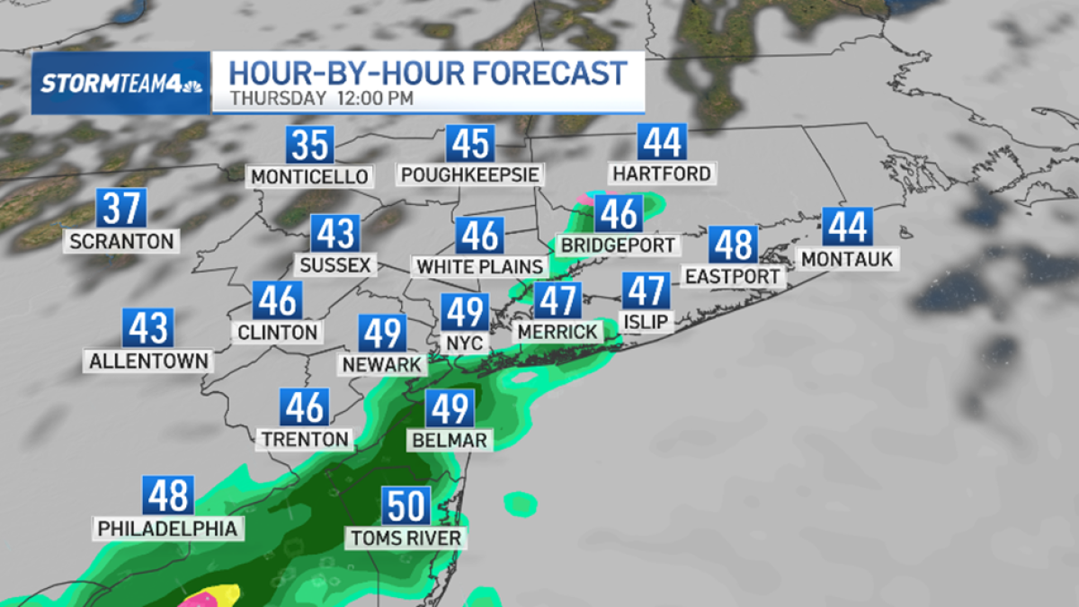 NYC weather forecast goes from record temps to freezing – NBC New York