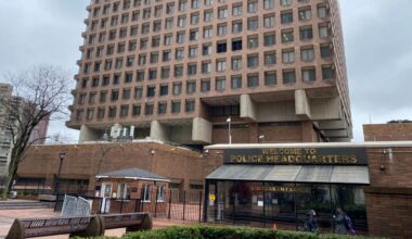 The NYPD's headquarters at One Police Plaza in Manhattan. (Spectrum News NY1/Daniel Huppert)