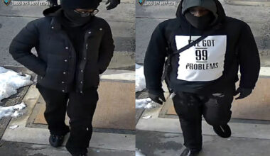 Two men wanted for an armed robbery at a Jamaica restaurant on Guy R. Brewer Boulevard in late February: NYPD – QNS