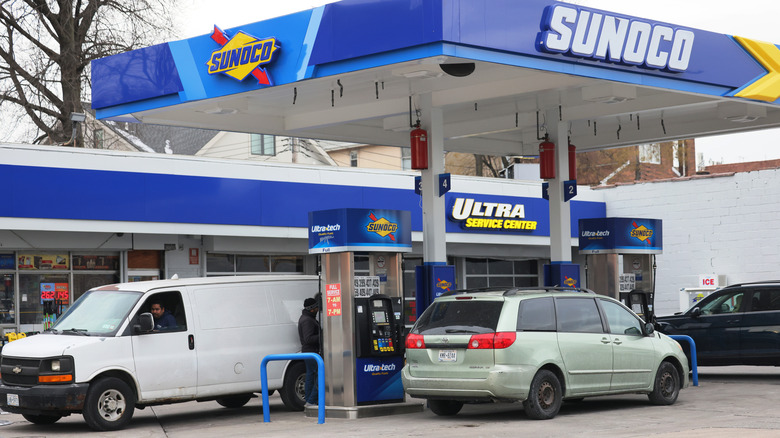A Sunoco gas station is seen on January 23, 2024 in the Midwood neighborhood of the Brooklyn borough of New York City.