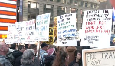 Strikes against Iran draw protests in Manhattan