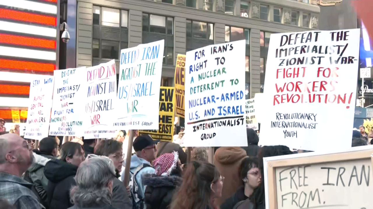 Strikes against Iran draw protests in Manhattan