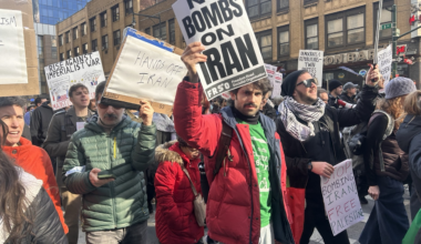 NYC protest demand an end to attacks Iran.