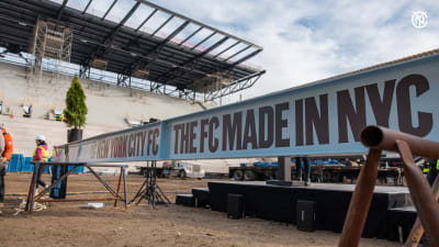 New York City FC Installs Final Steel Beam at Etihad Park on Schedule, Completing the Structural Frame of New York City’s First-Ever Soccer-Specific Stadium
