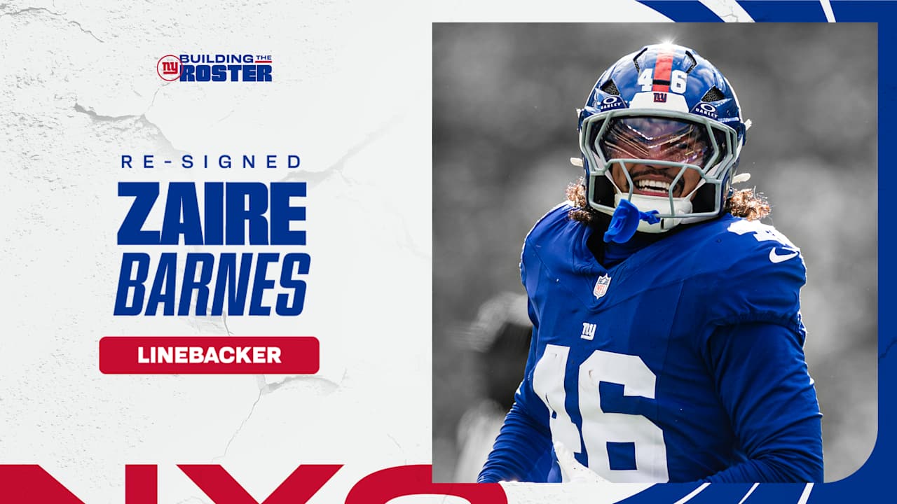 Giants re-sign linebacker Zaire Barnes