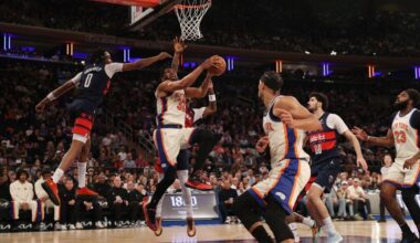 Knicks sizzle from the floor in blowout win over lowly Wizards
