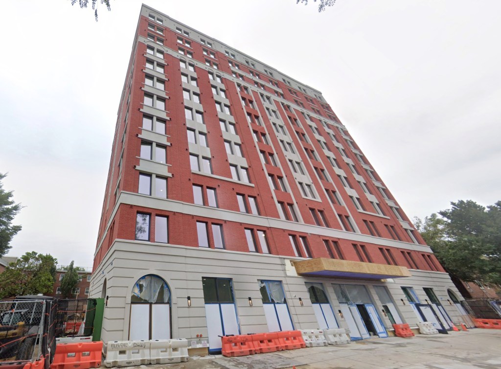 Linden Grove, a red brick residential building in Brooklyn, NY.