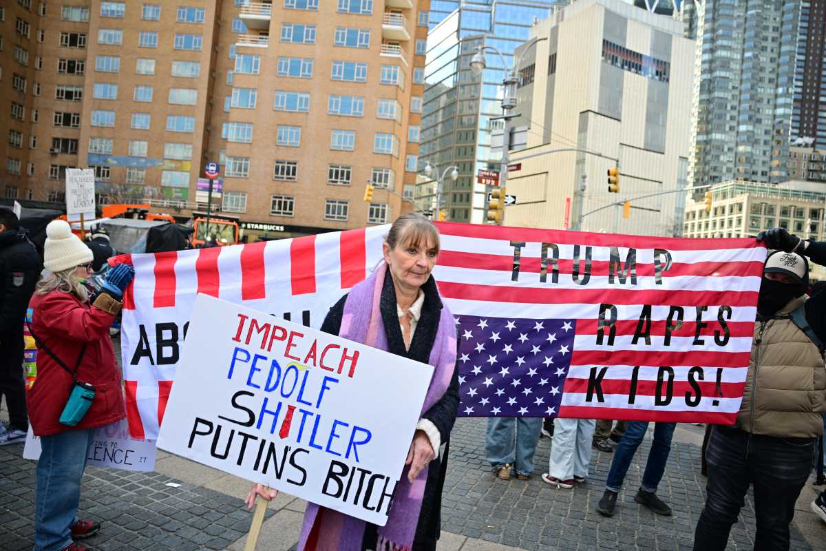 New Yorkers at No Kings protest against Trump