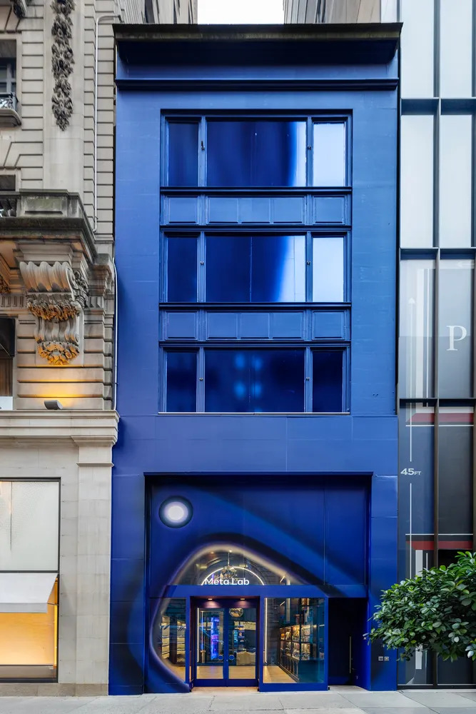 The exterior of Meta’s NYC flagship store