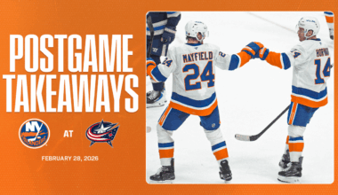 Takeaways: Islanders Pull Off 4-3 OT Win Over Blue Jackets