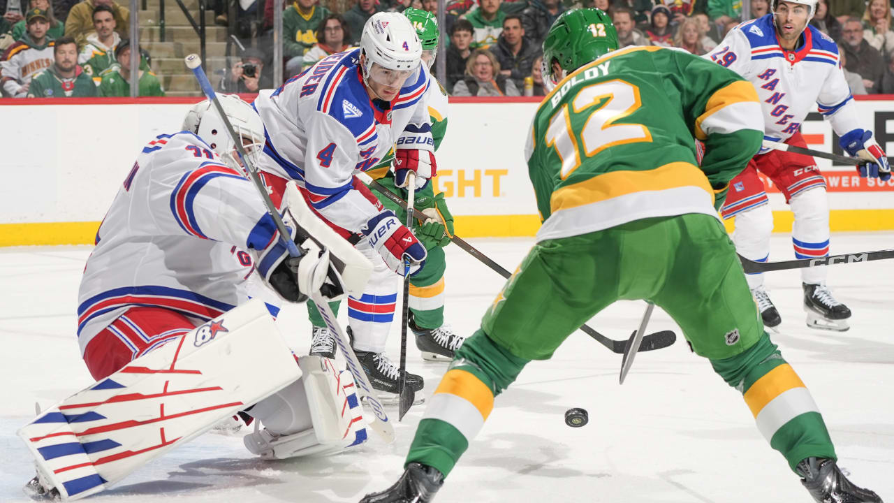 Shesterkin makes 46 saves, Rangers top Wild for 4th straight win
