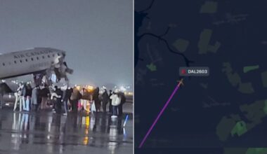 New York Plane Accident: At Least 70 Passengers Injured After Air Canada Express Collides With Fire Truck at LaGuardia Airport (Watch Videos)