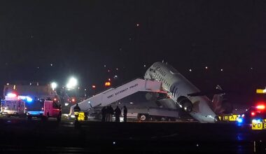 Air Canada flight collides with Port Authority vehicle at New York's LaGuardia; flights halted