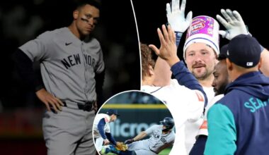 Yankees' bats quieted by Mariners in season's first loss after Cal Raleigh's walk-off single