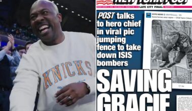 NYPD chief Aaron Edwards, who hopped fence to tackle NYC bomber, gets MSG standing ovation