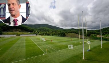 John Harbaugh's first Giants training camp will be out of state