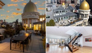 Rare NYC penthouse with a golden dome asks $13.5M