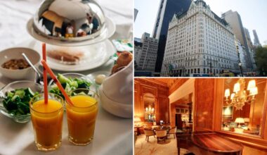 NYC luxury hotels where breakfast costs a fortune