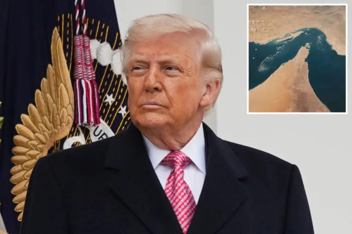 Trump considers renaming Strait of Hormuz after either America or himself -- once he evicts Iran