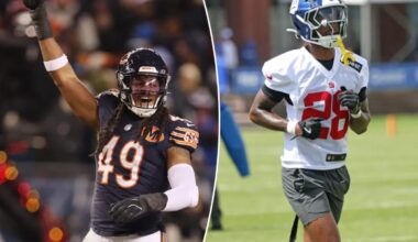 Giants sign Tremaine Edmunds to $36 million deal, lose Cor'Dale Flott
