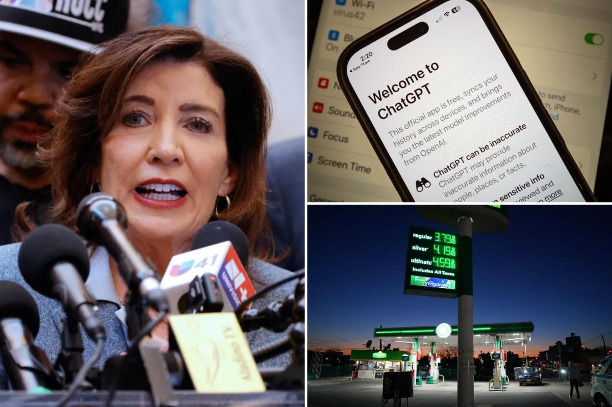 Hochul admits she uses AI 'lightly' at the office -- including to figure out NY gas prices