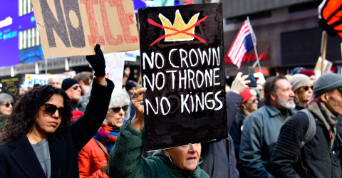 Manhattan “No Kings” Protest Decries Trump, War, ICE & More